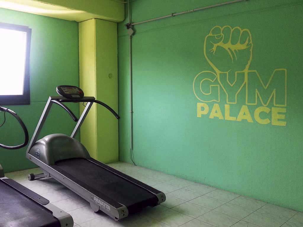 Garden Gym, spray acrilico su parete, Roma